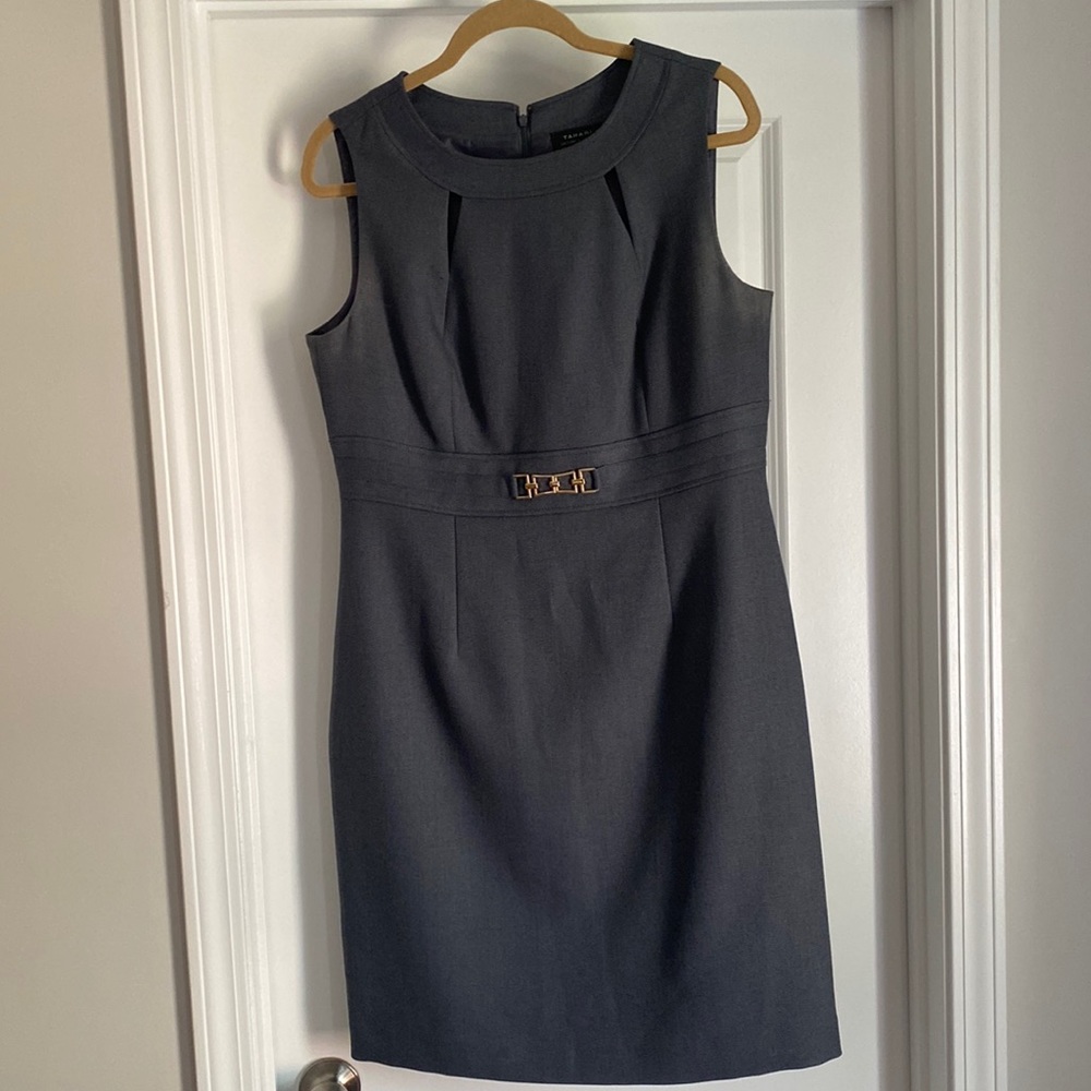 Ladies Grey Tahari Sleeves Dress